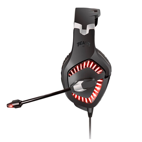 Audífonos Gamer Muspell Ultimate:7.1 Digital Surround + Vibration Stf Beast Negro