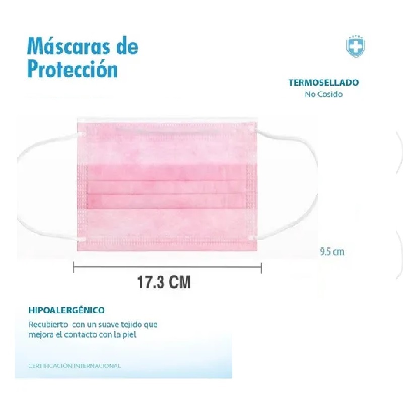 CUBREBOBAS TERMOSELLADOS TRICAPA 50 PCS- ROSAS