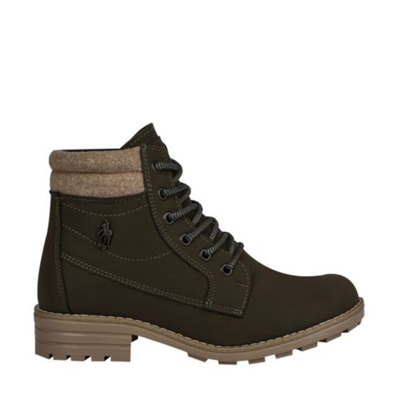 Botas Para Dama Hpc Polo Heavy Color Verde Militar 449