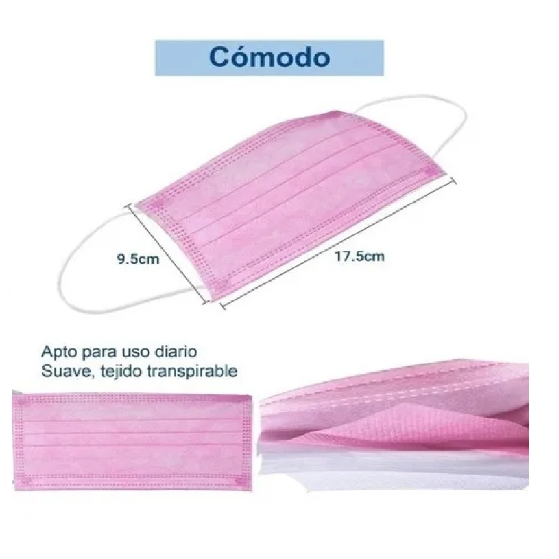 CUBREBOBAS TERMOSELLADOS TRICAPA 50 PCS- ROSAS