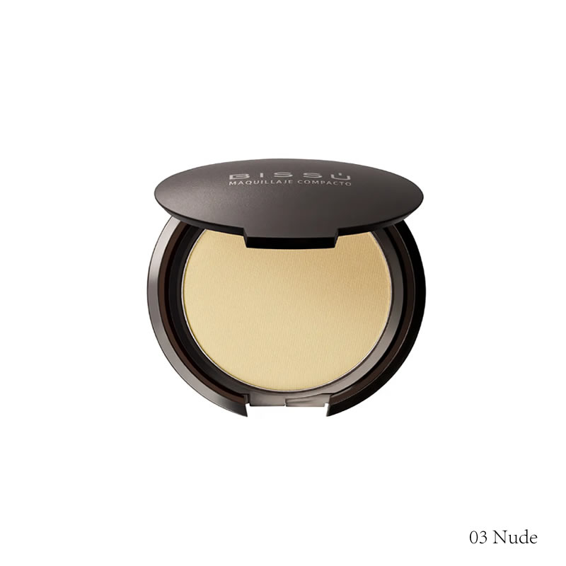 Maquillaje Compacto Bissú Gran Cobertura Tonos Naturales