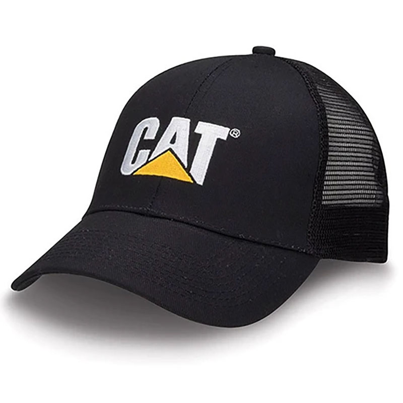Gorra / Cachucha Caterpillar Con Malla Mesh Black