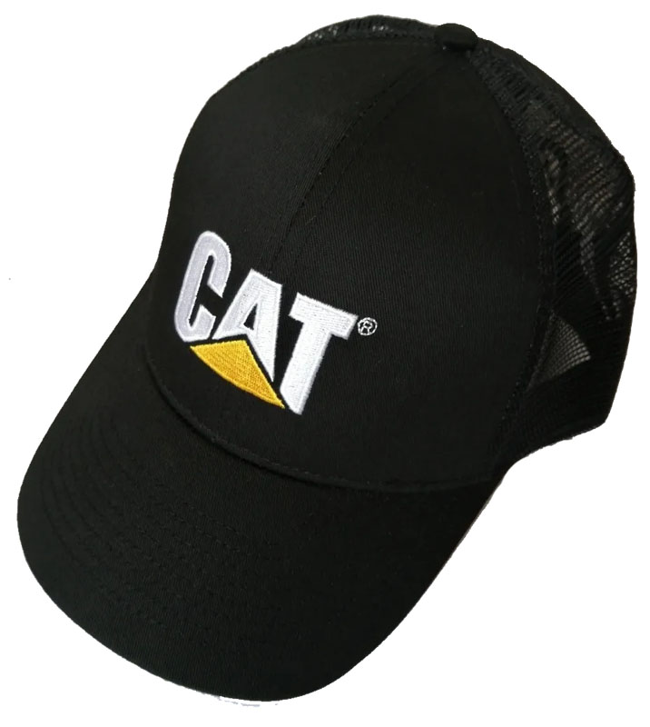 Gorra / Cachucha Caterpillar Con Malla Mesh Black