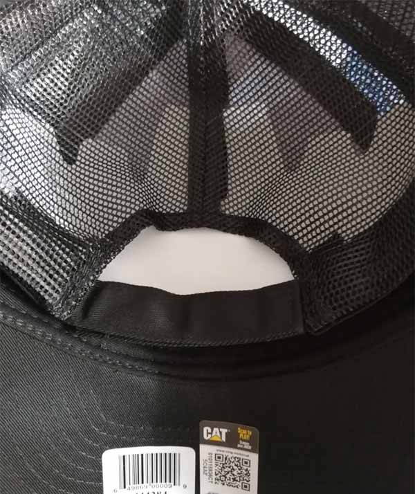 Gorra / Cachucha Caterpillar Con Malla Mesh Black