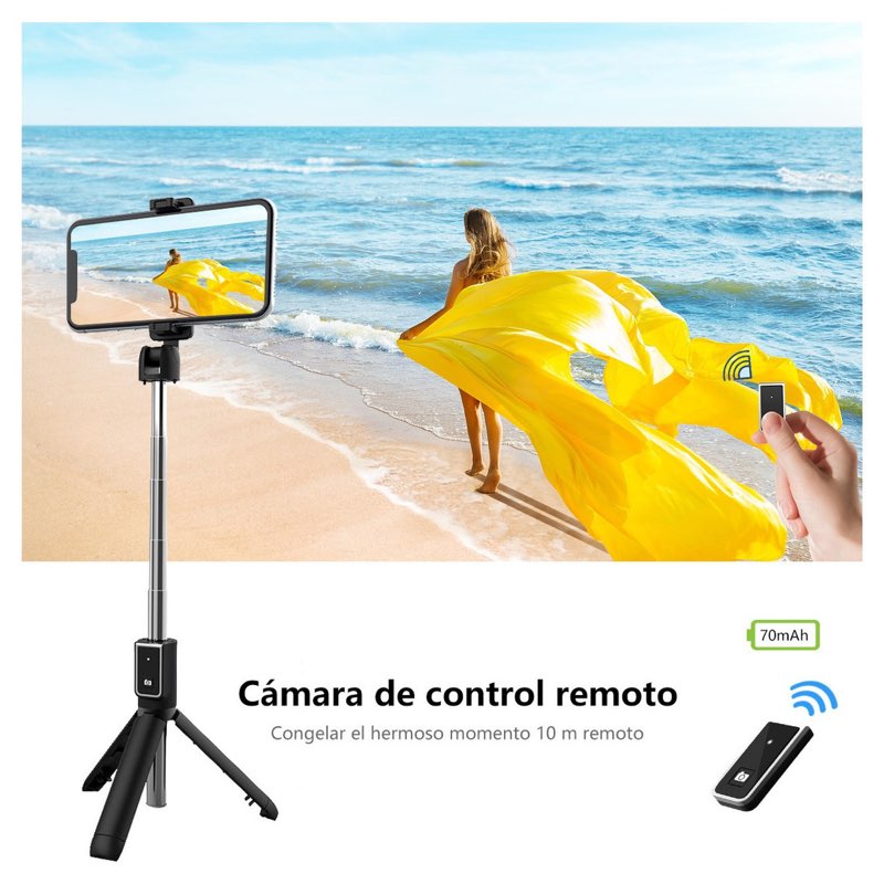 Selfie stick y tripié dos en 1 STAND P50 Wirelees mini live broadcast