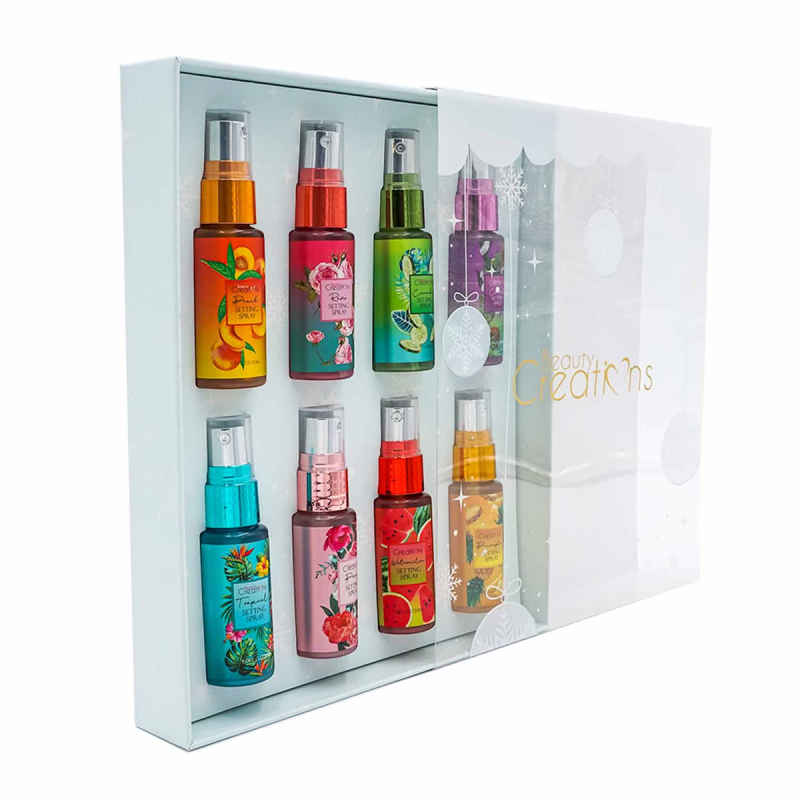 Set de 8 Piezas De Spray Fijador Para Maquillaje Mini Beauty Creations