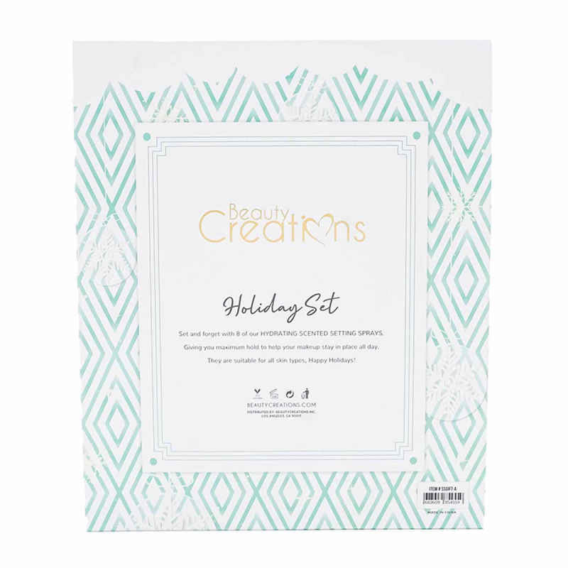Set de 8 Piezas De Spray Fijador Para Maquillaje Mini Beauty Creations