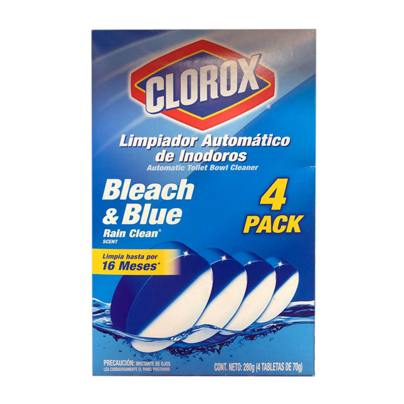 Limpiador Blanqueador Automático de Inodoros 4 Pastillas Clorox