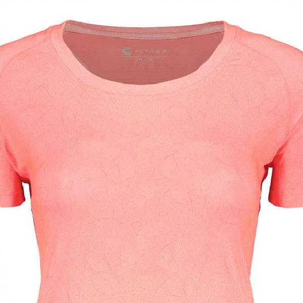 PLAYERA CHARLY DAMA FITNESS CORAL 