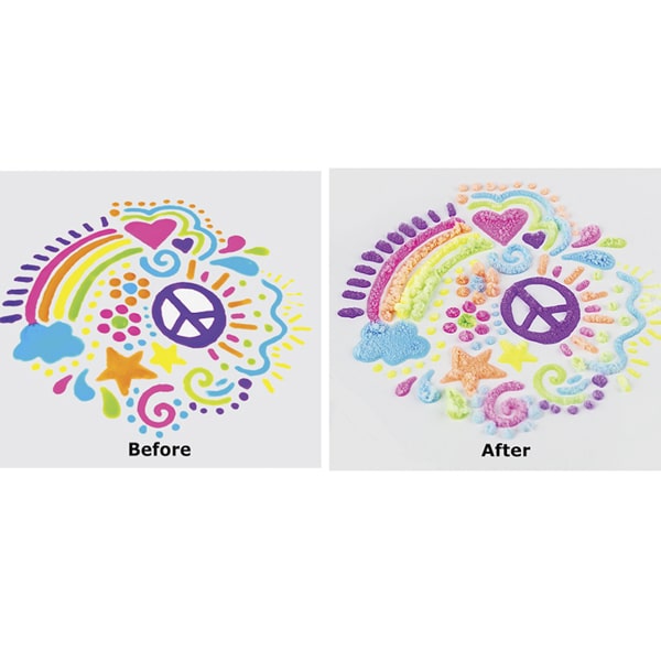 Plumones Efecto Palomitas Puffy Pens Tinta 3D 6 Piezas