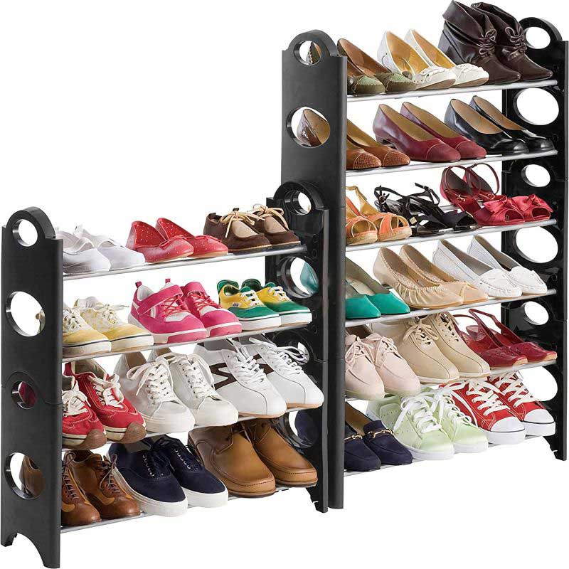 Zapatera 30 Pares Organizador 10 Niveles Facil Armado Practico Rack Zapatos
