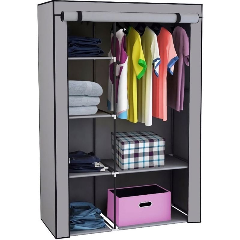 Closet Armable Ropero Eiffel Portatil Entrepaños Organizador Plegable