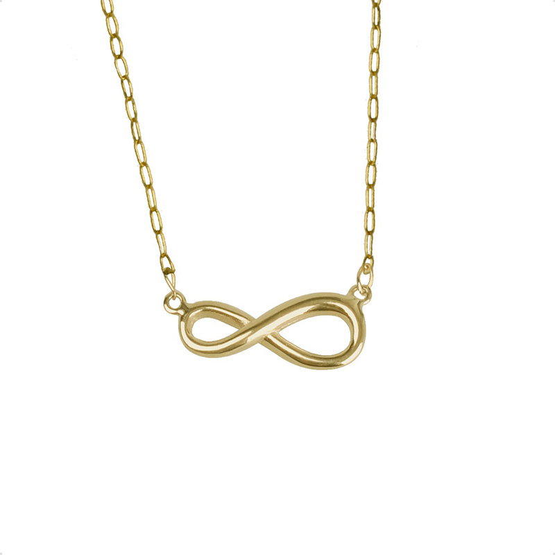 Gargantilla Oro Puro 10k Infinito  VAROURO | Collar Amor + Estuche
