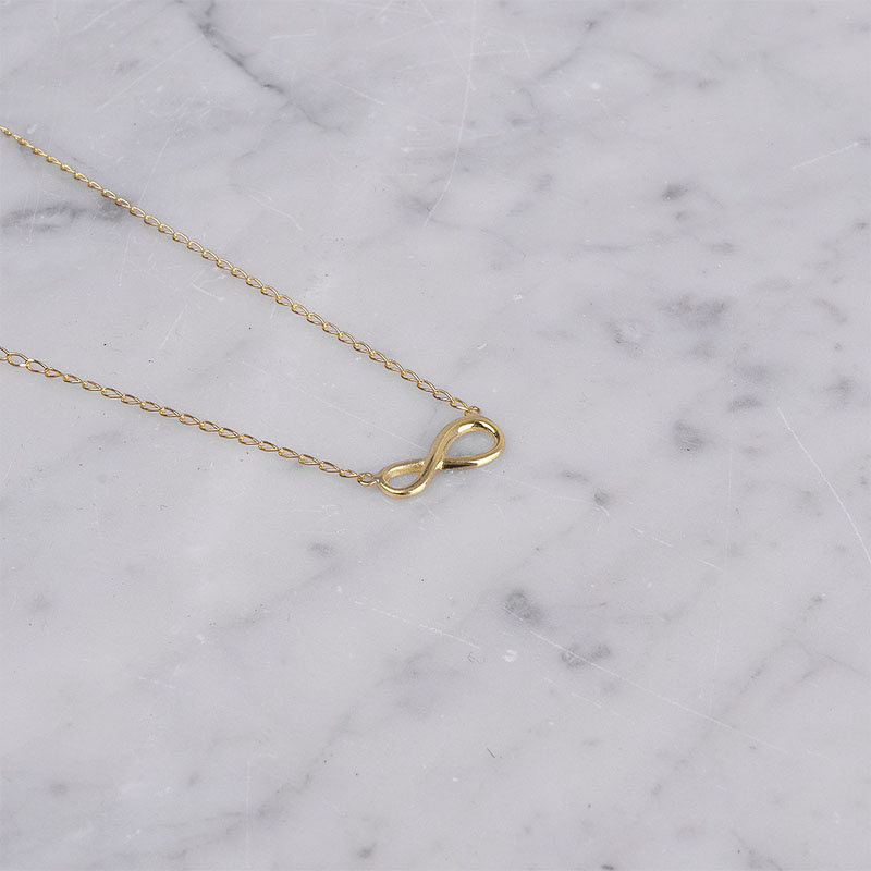 Gargantilla Oro Puro 10k Infinito  VAROURO | Collar Amor + Estuche