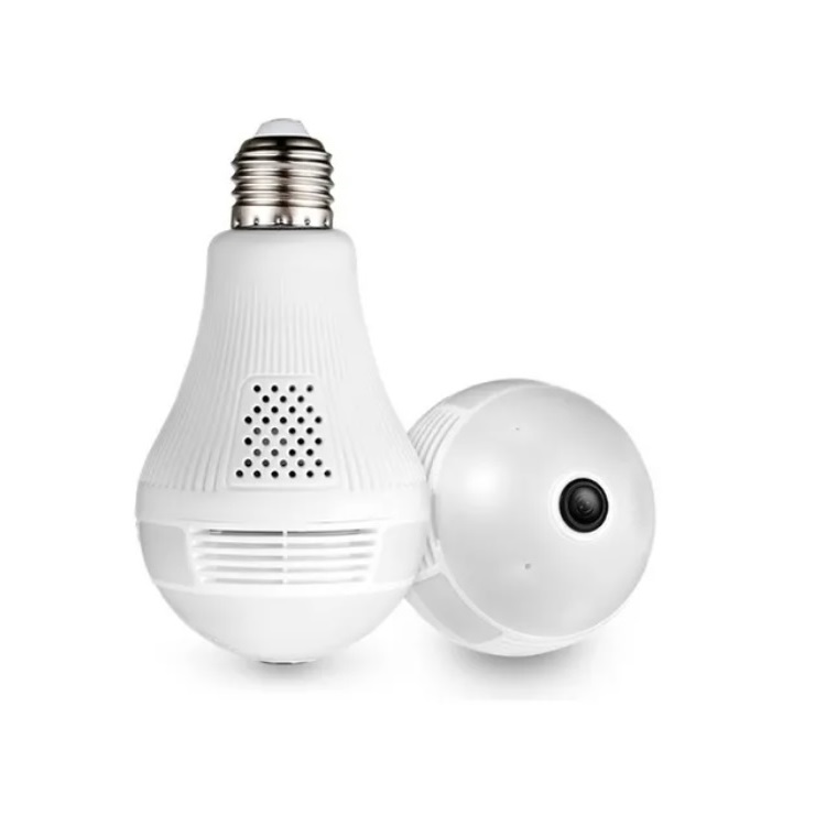 Foco Led Inteligente Con Cámara Panorámica Wifi 360 1080p    