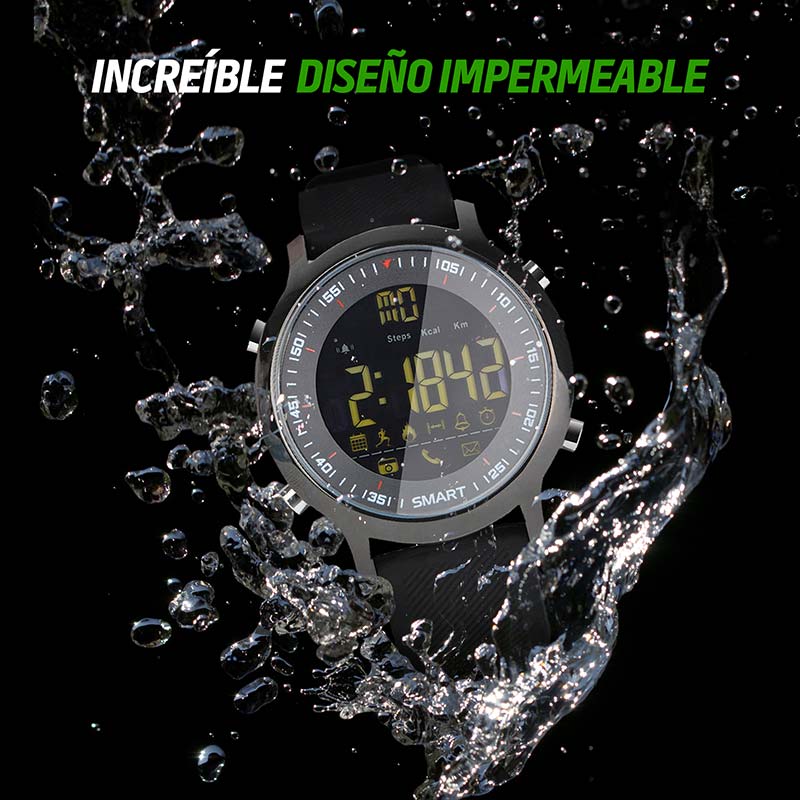 Smartwatch Reloj Inteligente Deportivo con Podómetro Redlemon