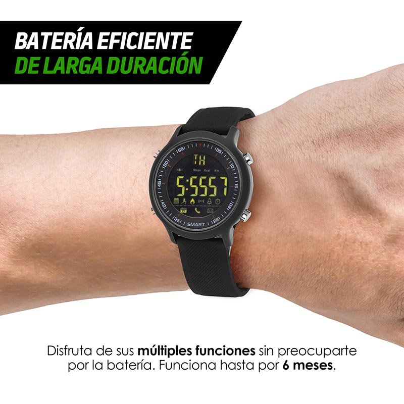 Smartwatch Reloj Inteligente Deportivo con Podómetro Redlemon