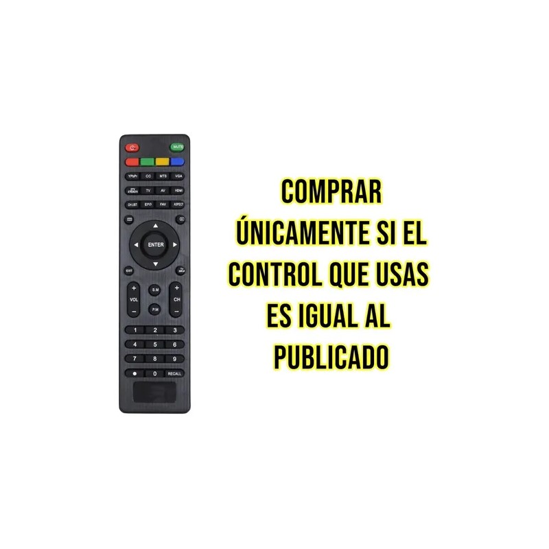 Control Remoto Pantalla Tv Spectra Vios Rca Speler Viore Pioneer Polaroid Rca 
