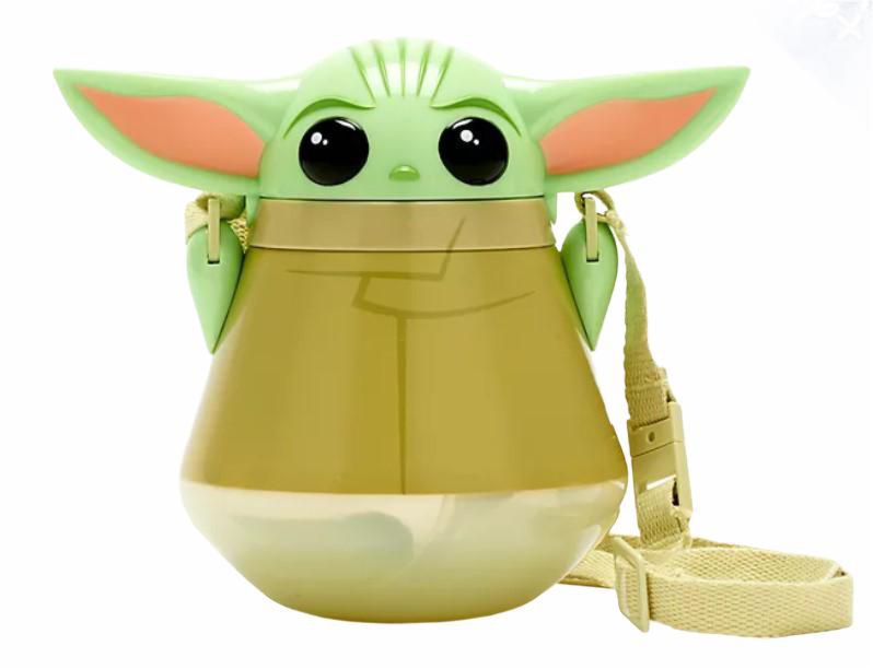 Baby Yoda Botella de agua con tapa abatible Cantimplora Grogu The Mandalorian The Child El Niño Star Wars