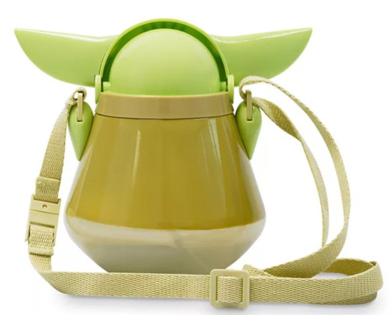 Baby Yoda Botella de agua con tapa abatible Cantimplora Grogu The Mandalorian The Child El Niño Star Wars