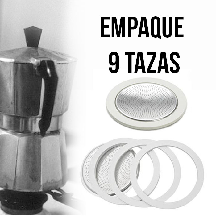 Empaque para Cafetera Italiana Bialetti y Turmix - 9 Tazas