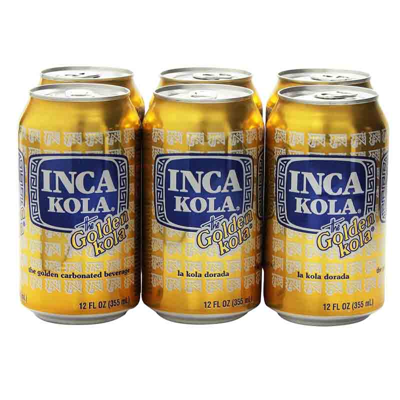 Refresco Inca Kola dorado latas de 12 oz - 6 unidades