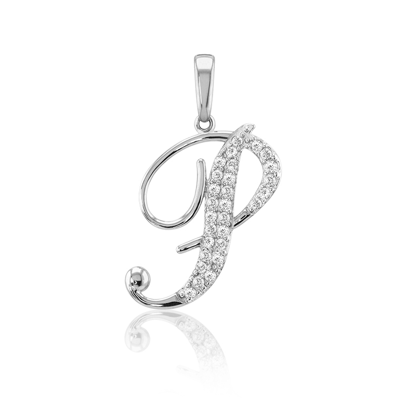 DIJE LETRA P ORO 14K ABBA JOYAS