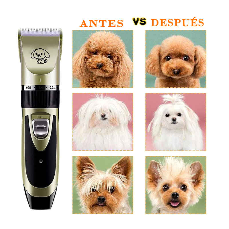 Máquina Rasuradora Cortadora Pelo Para Perros-Gatos Mascotas PET-CLIPPER.