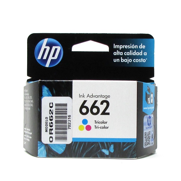 Cartucho original Hp 662 Color Deskjet 2515/2516/3515/3516