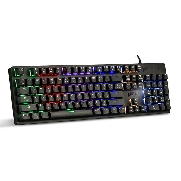 Teclado Gamer Abysmal Armor Mechanical Stf Beast Negro
