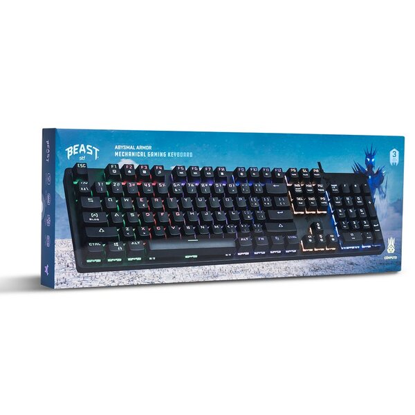 Teclado Gamer Abysmal Armor Mechanical Stf Beast Negro