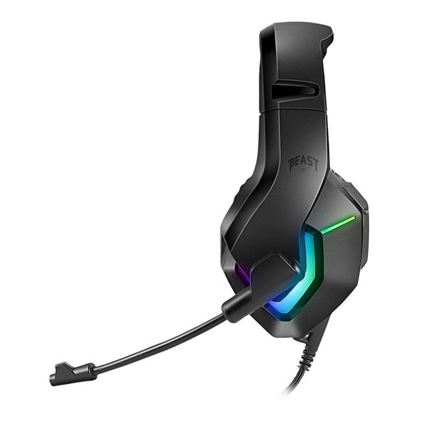 Audifono Gamer Muspell Tournamen Hi-Fi RGB Stf Beast Negro