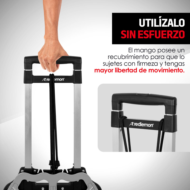 Diablito Plegable de Aluminio con Capacidad de 100 kg Redlemon
