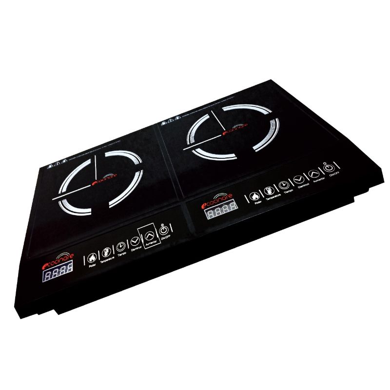 Estufa Parrilla Doble Inducción Magnetica E-Cocinare Cook-03