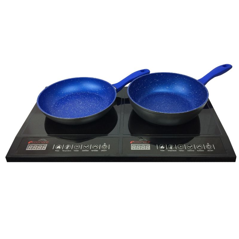 Estufa Parrilla Doble Inducción Magnetica E-Cocinare Cook-03