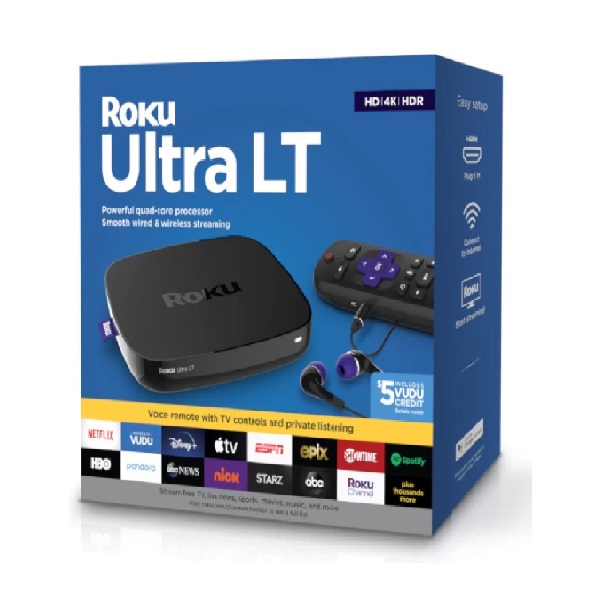 Roku Ultra LT Contenido Streaming 4K HDR 4662RW