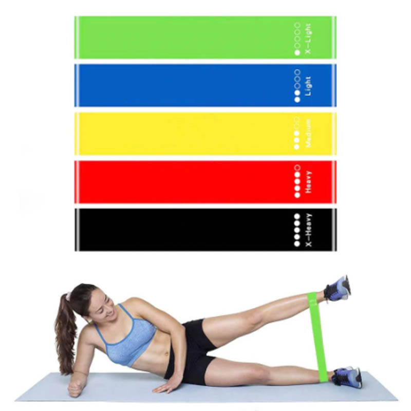 1 Bandas Ligas De Resistencia Para Ejercicio Yoga Crossfit Nivel-Resistencia 4 color Rojo