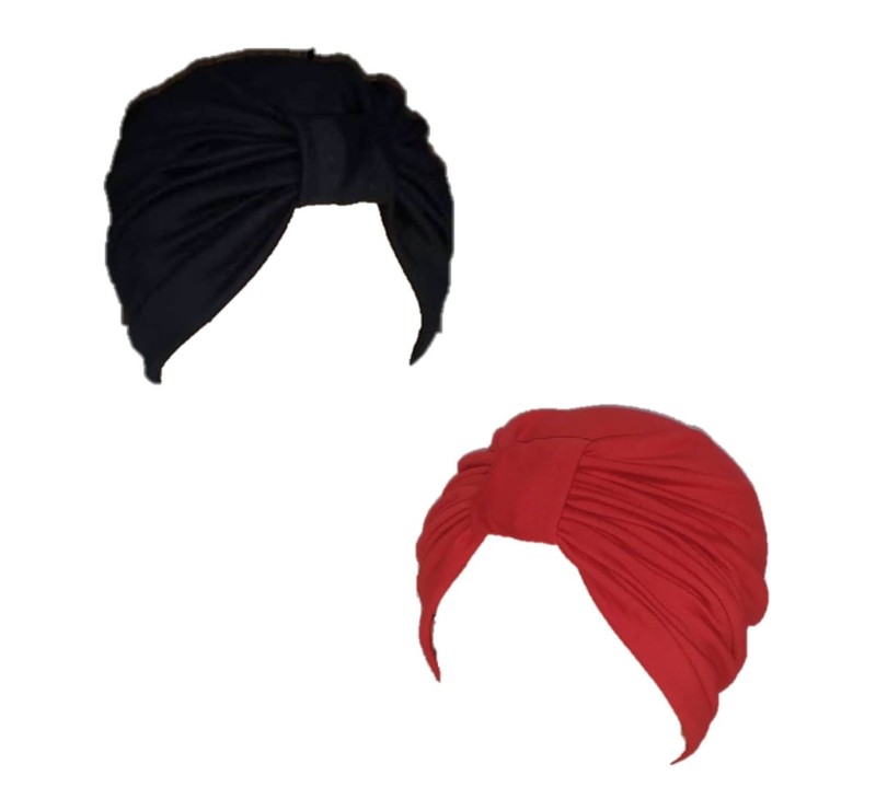Gorros para Dama Tipo Turbantes en Algodón (Pack de 2 Piezas): Oncológicos, Alopecia, Restaurante, de Moda.