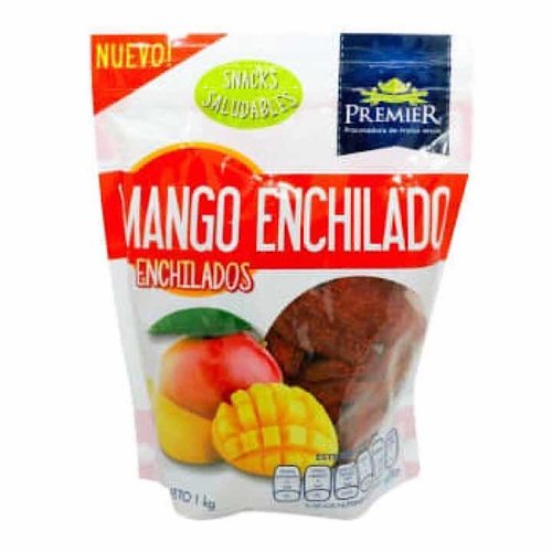 Mango Deshidratado Enchilado, Premier 1kg. (Presentación puede variar)