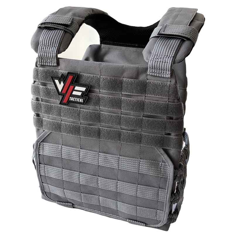 Chaleco de Peso Táctico Crossfit + 2 Placas De 10lb (Gris)