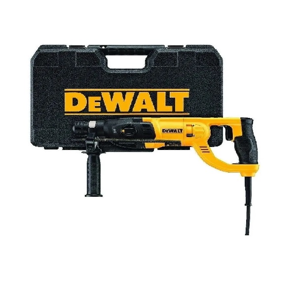 Rotomartillo Dewal SDS Plus 1 pulg 800W 3 Modos de Uso D25260-B3 Perforación óptima en Concreto: 5/32 a 1/2 pulgada Energía de impacto: 2.9 Joules