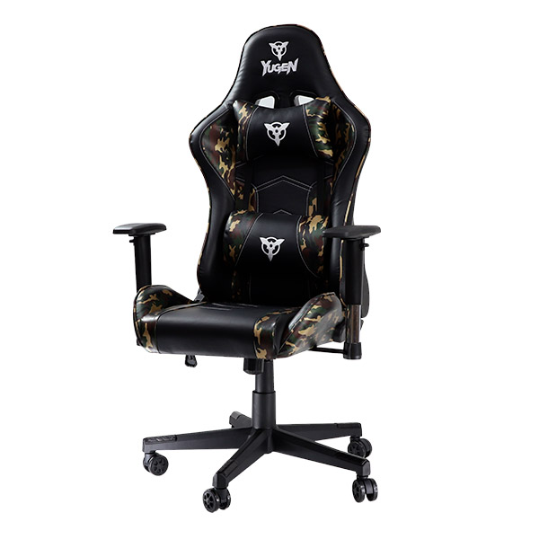 Silla Gamer YUGEN MILITAR Ajustable Reclinable Ergonomica Resistente YG-3010