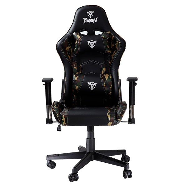 Silla Gamer YUGEN MILITAR Ajustable Reclinable Ergonomica Resistente YG-3010