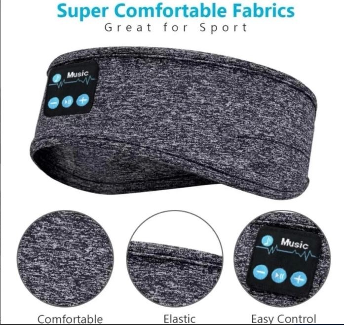 Diadema Antifaz Banda Dormir Viaje Audifonos Bluetooth Music