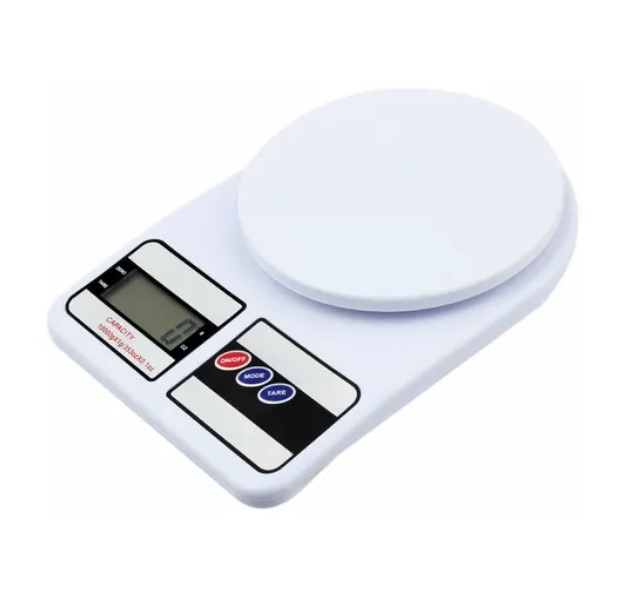 Bascula de gramos digital de cocina.