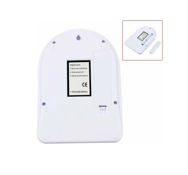 Bascula de gramos digital de cocina.