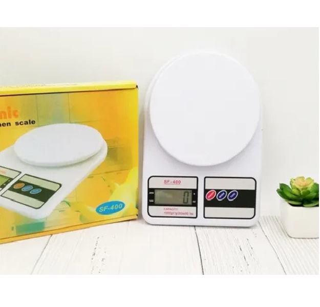 Bascula de gramos digital de cocina.