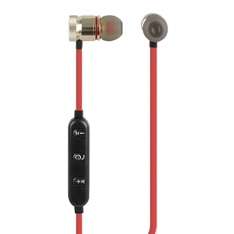 Audifonos Bluetooth Magnetico Recargables Dorados Ms-magg