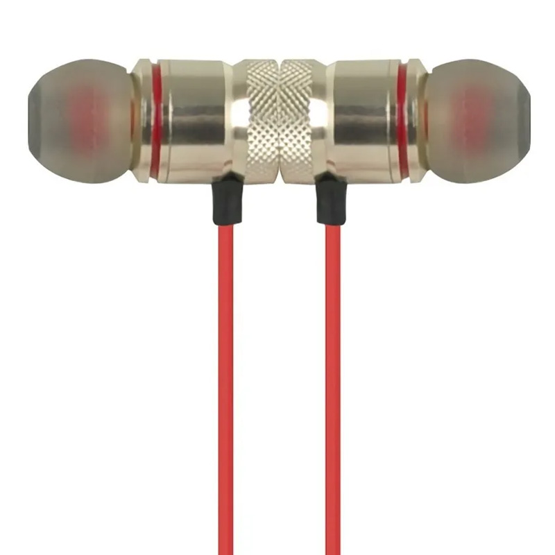 Audifonos Bluetooth Magnetico Recargables Dorados Ms-magg