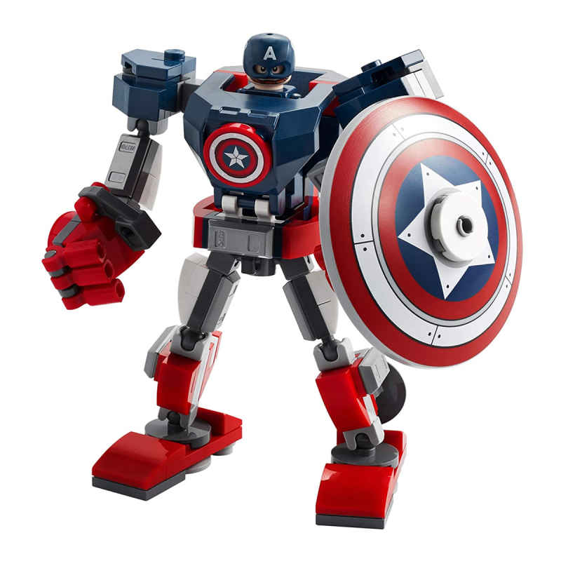 LEGO Armadura Robótica Del Capitán América / 121 pzas En Construcción De Bloques